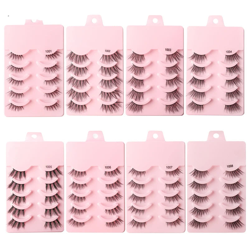 Set od 3/5 Pari Polu Trepavica – Faux Mink